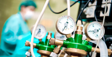 Close up of hospital equipment at a medical facility